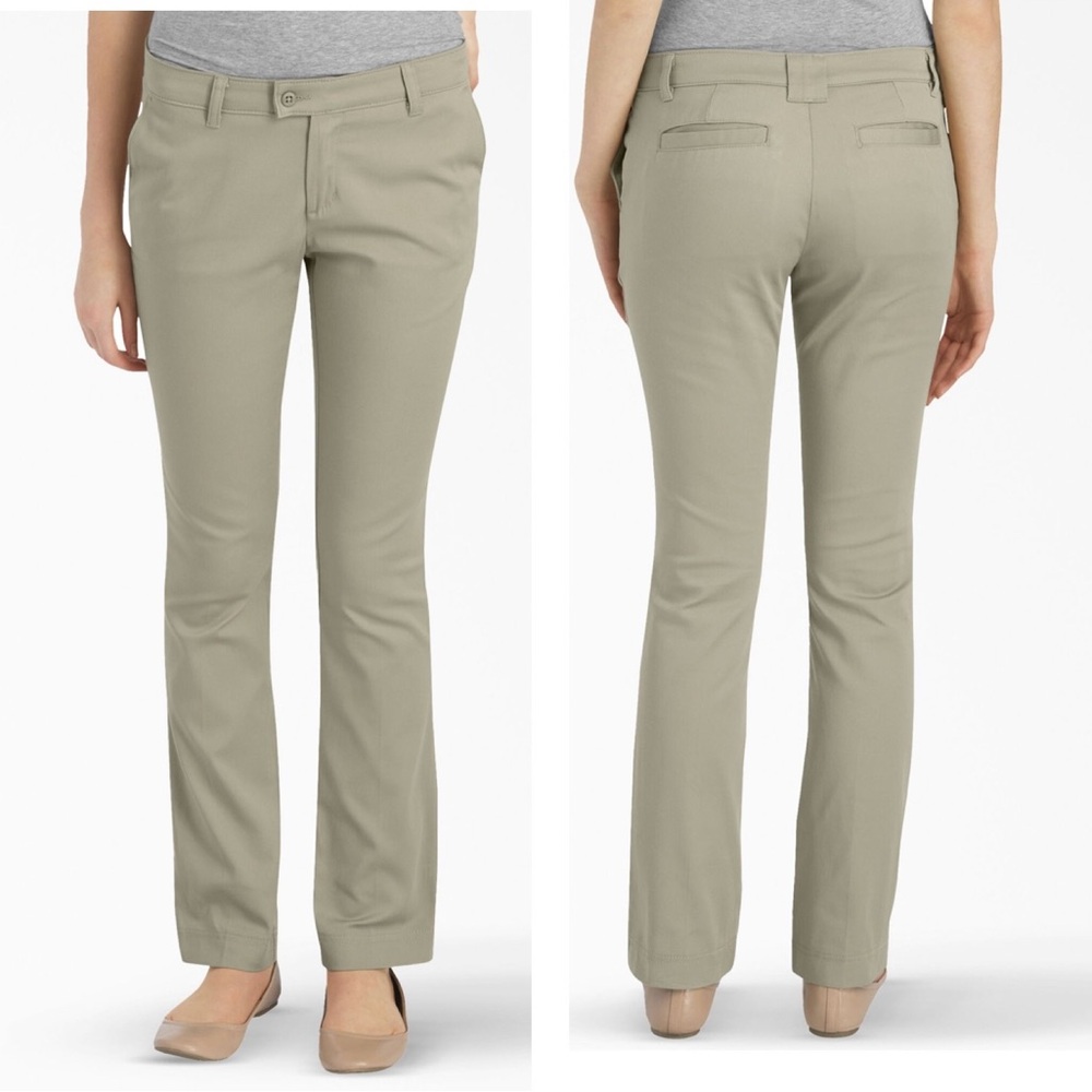 Dickies Juniors' Slim Fit Pants - Khaki (11)